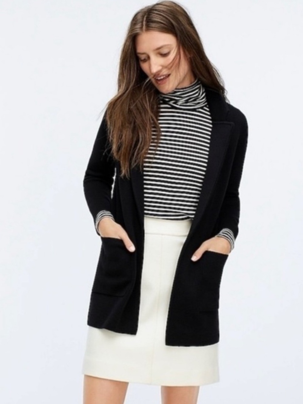J. Crew Chelsea Open Front Sweater Cardigan